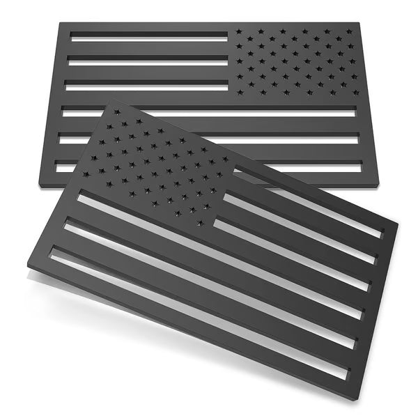 Navalonixcosh® 3D American Flag Emblem Decal - Aluminum Alloy Material (Not Plastic)