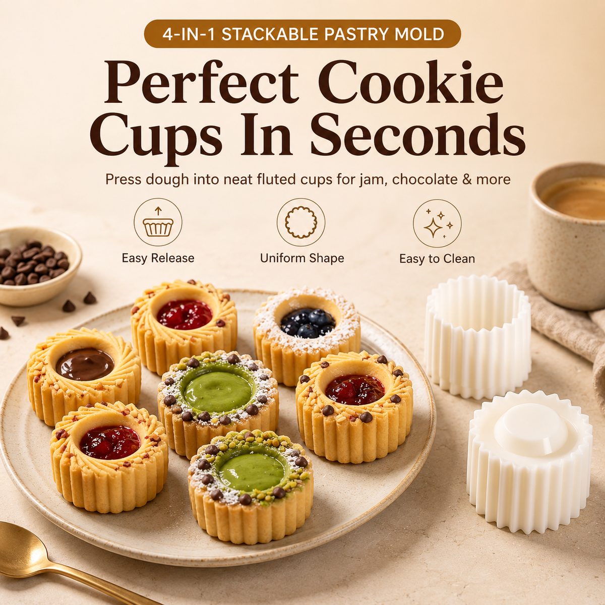 ✨ 2-in-1 Detachable Pastry Mold – Create Beautiful Homemade Treats in Seconds-Navalonixcosh®