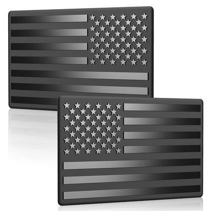 Navalonixcosh® 3D American Flag Emblem Decal - Aluminum Alloy Material (Not Plastic)
