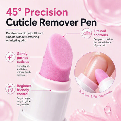 ✨ 2-in-1 Cuticle Remover Pen – Ceramic Tip, Hydrating & Travel-Ready