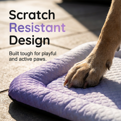 upsell❄️Pet Cooling Mat for Dogs & Cats 🐾  Naturally Cool Ice-Silk Pad • Breathable, Washable & Soft-Navalonixcosh®