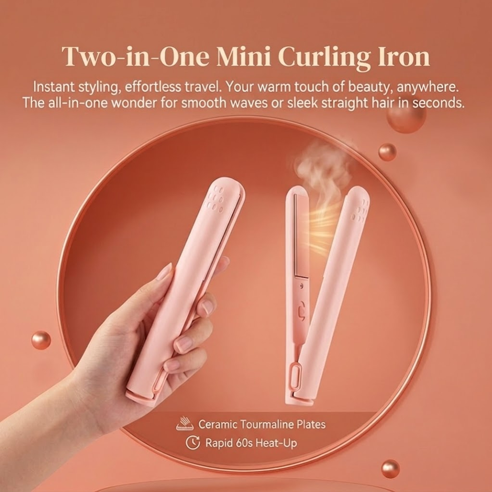 Navalonixcosh® 🎀2-in-1 Mini Curling Iron