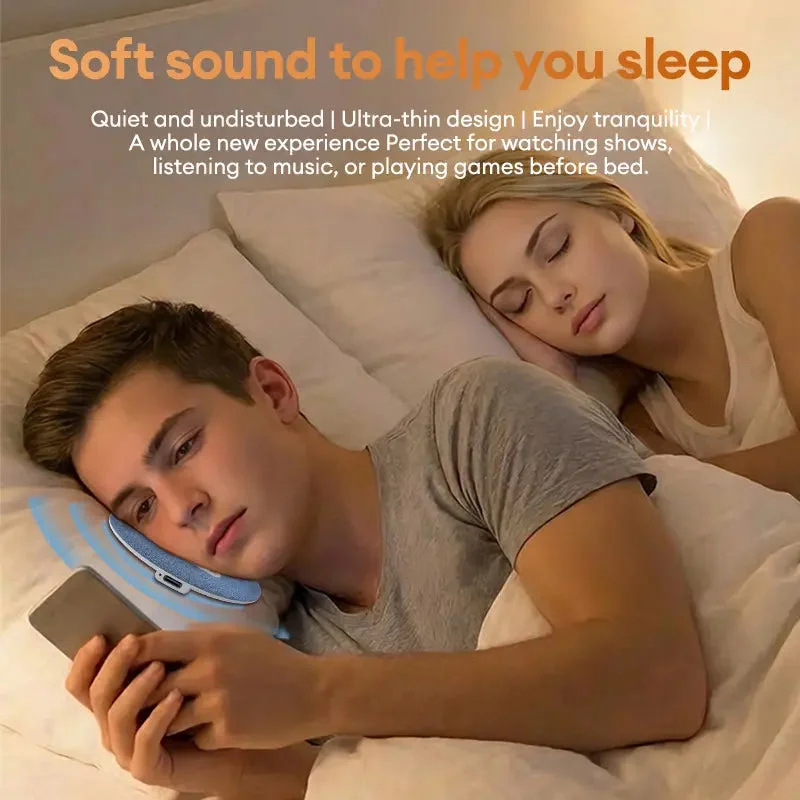 🎁💤Wireless Sleep Pillow Speaker – Ultra-Thin Wireless Audio for Bedtime Comfort-Navalonixcosh®
