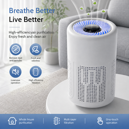 LAST DAY SALE 40% OFF 💐Silent Air Purifier – Peaceful sleep, no noise😴【Limited Offer】-Navalonixcosh®