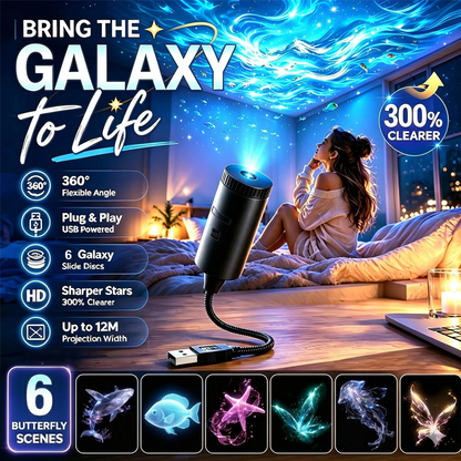 🎁 Navalonixcosh® Plug-and-Play HD Galaxy & Ocean Projector Night Light🥳50,000+ Happy Users