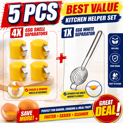 🔥🔥Limited-time 😮‍💨 Buy 1 Get 1 Free ！！！🍳 Quick Egg Cracker Tool – Open Hundreds Of Eggs Faster & Cleaner 🔥