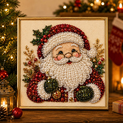 🎄LAST DAY 49% OFF – DIY Christmas Pearl Diamond Painting Art Kit With Frame Relaxing & Beginner-Friendly