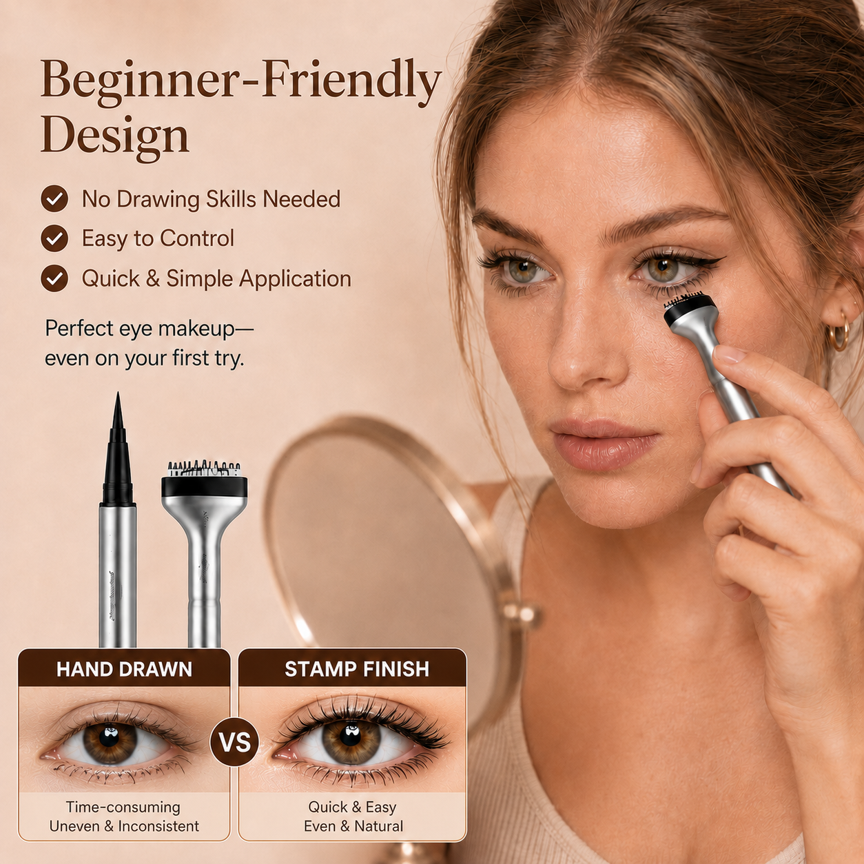 🔥Buy 1 Get 1 Free🔥2-in-1 Eyeliner & Lower Eyelash Stamp Set-Navalonixcosh®