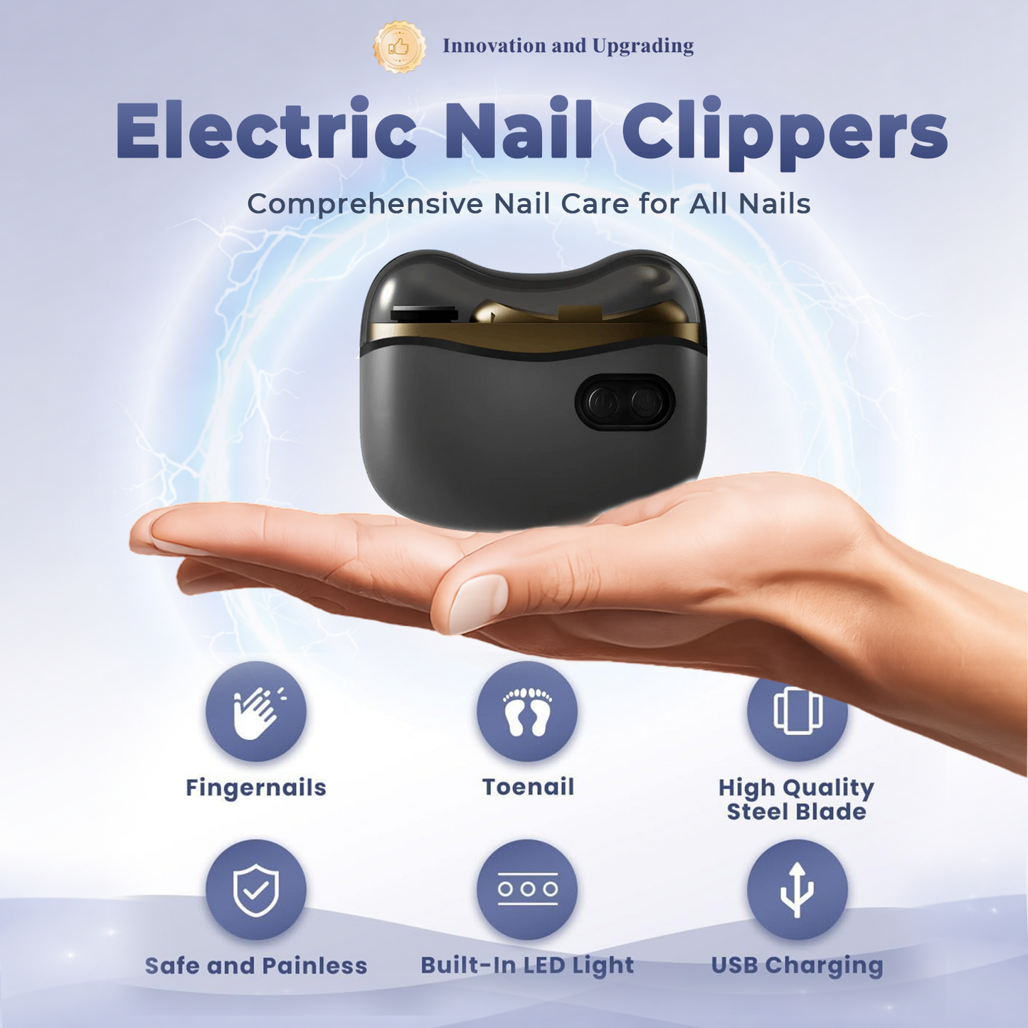 💅2026 Upgraded 2-in-1 Electric Nail Clipper & Polisher-Navalonixcosh®