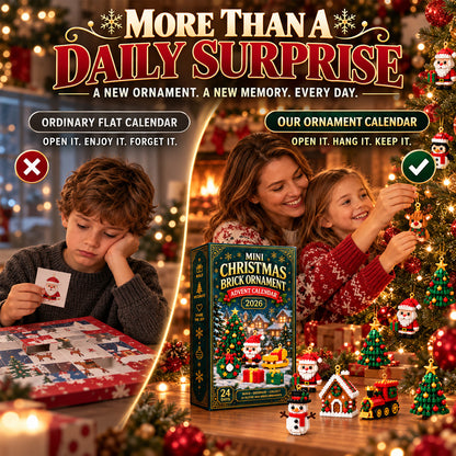 upsell⏳ Last day to save 49% – 🎄 24-Day Mini Christmas Ornament Advent Calendar | 24 unique festive buildable designs with hanging loops—perfect for decorating Christmas trees, wreaths, and holiday displays