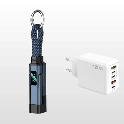 ⏳Limited-time 50% off⏰4-in-1 Digital Display Keychain Charging Cable🔋📱-Navalonixcosh®