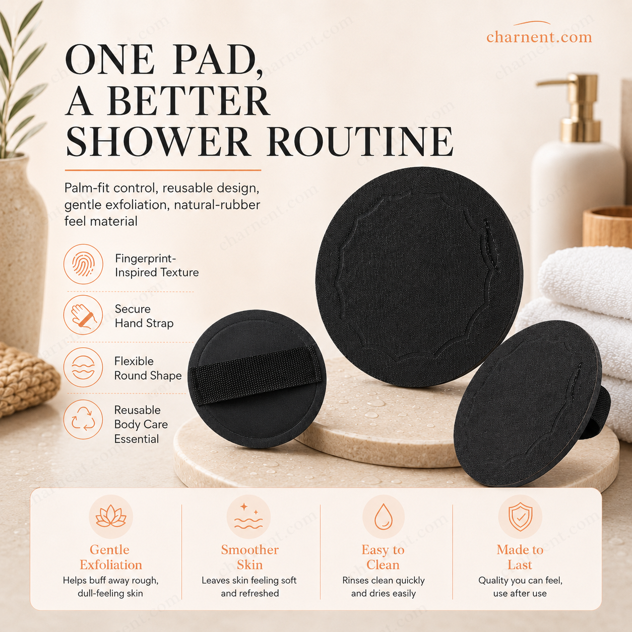🚿 Exfoliating Scrub Bath Pads🧖‍♀️-Navalonixcosh®