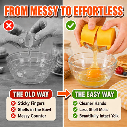 🔥🔥Limited-time 😮‍💨 Buy 1 Get 1 Free ！！！🍳 Quick Egg Cracker Tool – Open Hundreds Of Eggs Faster & Cleaner 🔥