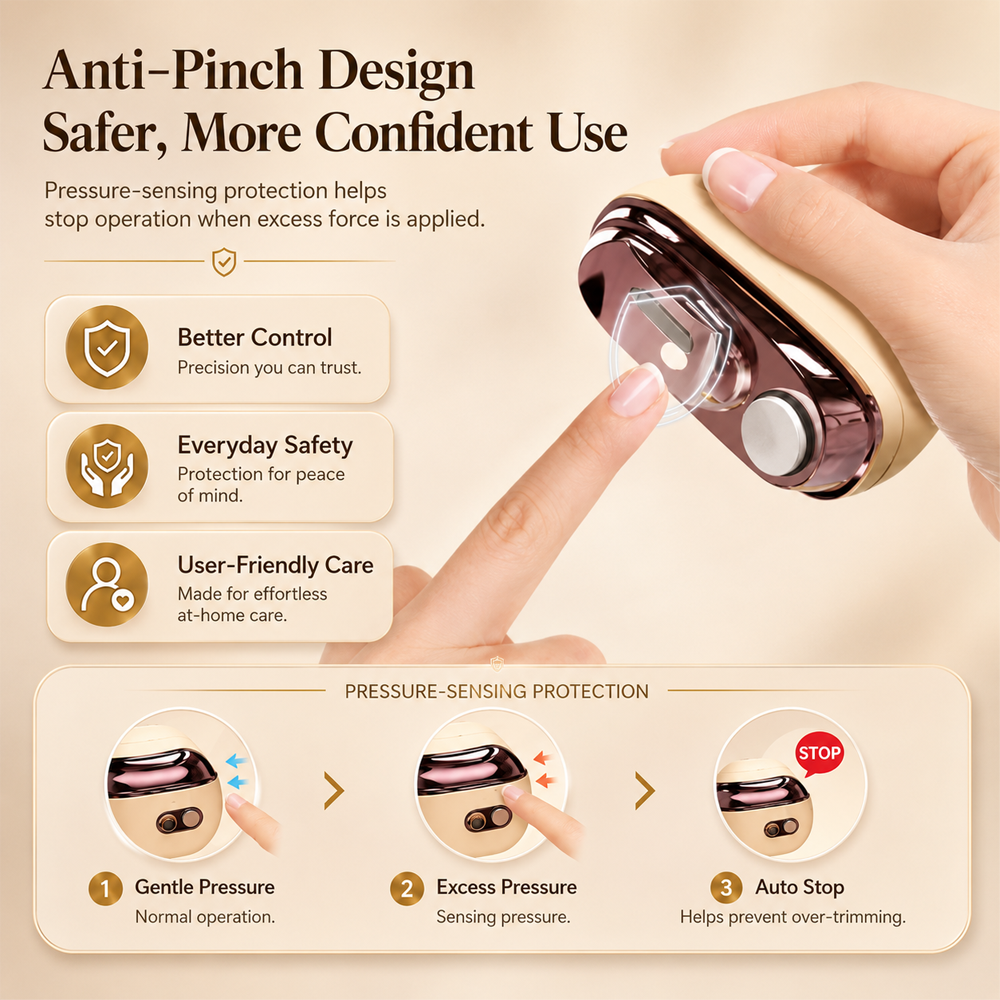 ✂️ LIMITED-TIME 50% OFF! 💅 2-in-1 Smart Electric Nail Clipper & Polisher 🌟-Navalonixcosh®