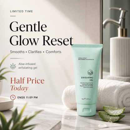 upsell🔥 50K+ SOLD! 🔥  🌿 Herbal Brightening Exfoliating Gel 🌿 ✨ Instantly Smooth & Glow  💖 Gentle Exfoliation 💥 SAVE 40% 💥-Navalonixcosh®