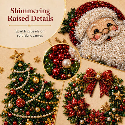 🎄LAST DAY 49% OFF – DIY Christmas Pearl Diamond Painting Art Kit With Frame Relaxing & Beginner-Friendly