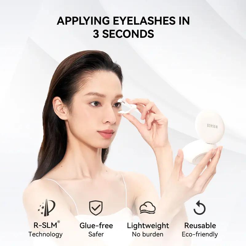🪞Elyviana Premium Glue-Free Soft Magnetic Eyelashes Kit | Reusable & Lightweight👁️-Navalonixcosh®