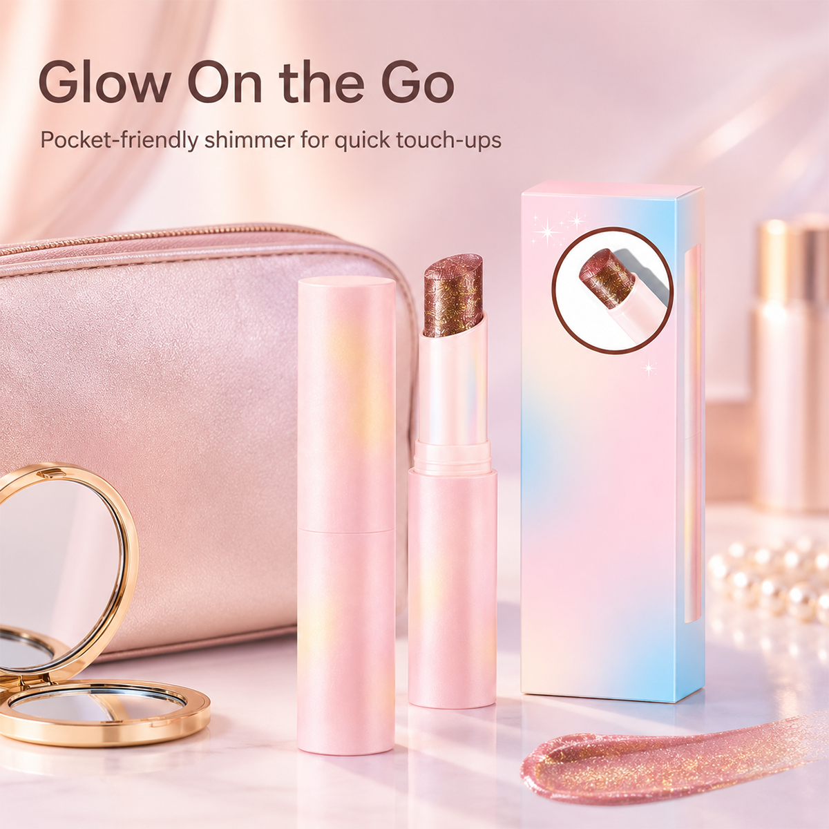 Shimmer Eyeshadow Stick with Brush-Navalonixcosh®