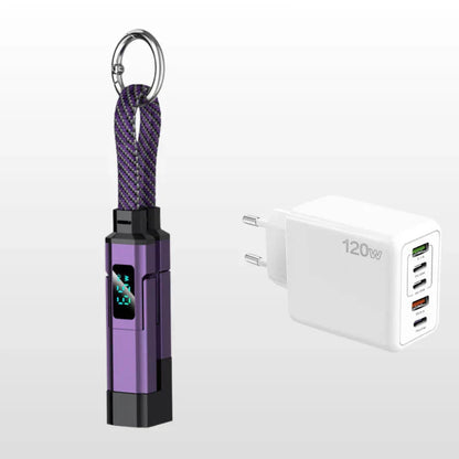 ⏳Limited-time 50% off⏰4-in-1 Digital Display Keychain Charging Cable🔋📱-Navalonixcosh®