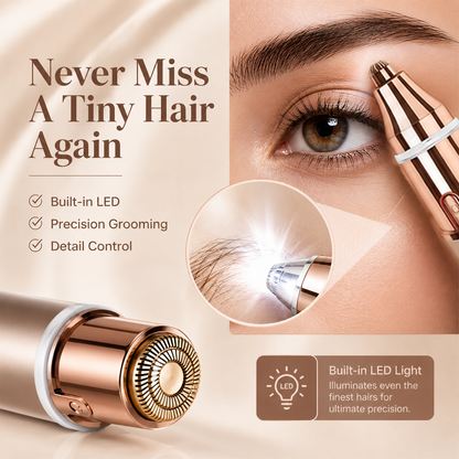 upsell ✨2-in-1 Face & Body Hair Remover for Women | Dual-Head Rechargeable Precision Trimmer– Navalonixcosh®