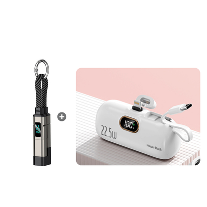 ⏳Limited-time 50% off⏰4-in-1 Digital Display Keychain Charging Cable🔋📱-Navalonixcosh®