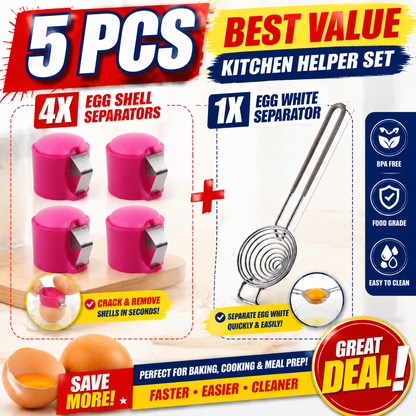🔥🔥Limited-time 😮‍💨 Buy 1 Get 1 Free ！！！🍳 Quick Egg Cracker Tool – Open Hundreds Of Eggs Faster & Cleaner 🔥