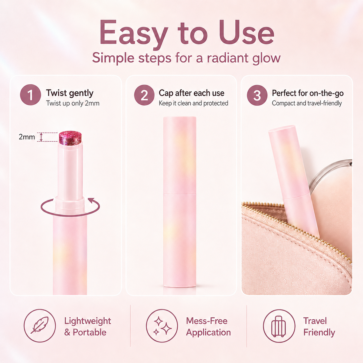 Shimmer Eyeshadow Stick with Brush-Navalonixcosh®
