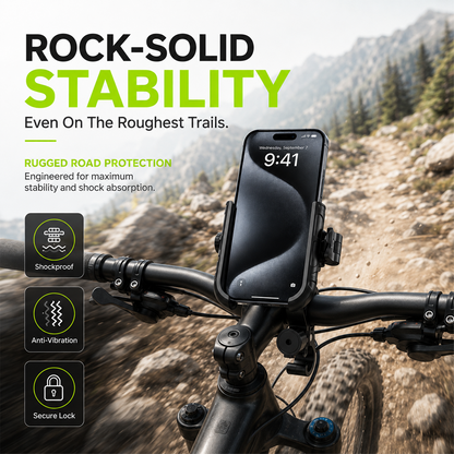 🎉 2026 Sale — Over 42,000 Sold! 🚴‍♂️ Quick-Release Bike Phone Mount – SecureLock & Shockproof Padding 📱-Navalonixcosh®