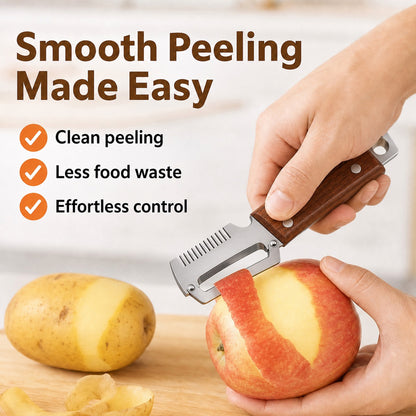 🥕 2-in-1 Multifunctional Vegetable Peeler Set | Peel, Slice & Julienne-Navalonixcosh®