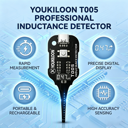 2026 HOT SALE🥳💞50K+ SOLD!💡⚙️ 40% OFF! In-Circuit Inductor Tester – One-button simplicity, clear indicator. Non-contact, rapid diagnosis. A must-have for electronics repair. 📟-Navalonixcosh®