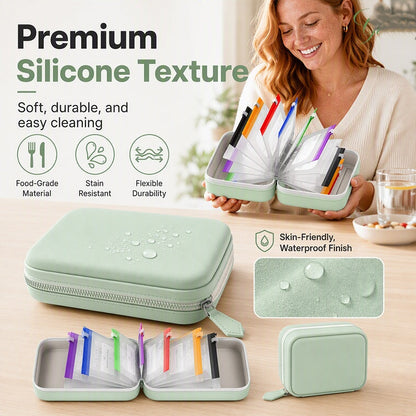 🎉 2026 Sale — Over 9,000 Sold! 💊 A8 Waterproof Pill Pouch Set – 14 Color-Coded Pouches, Crush-Proof Shell, Up to 2 Weeks of Meds! ✨