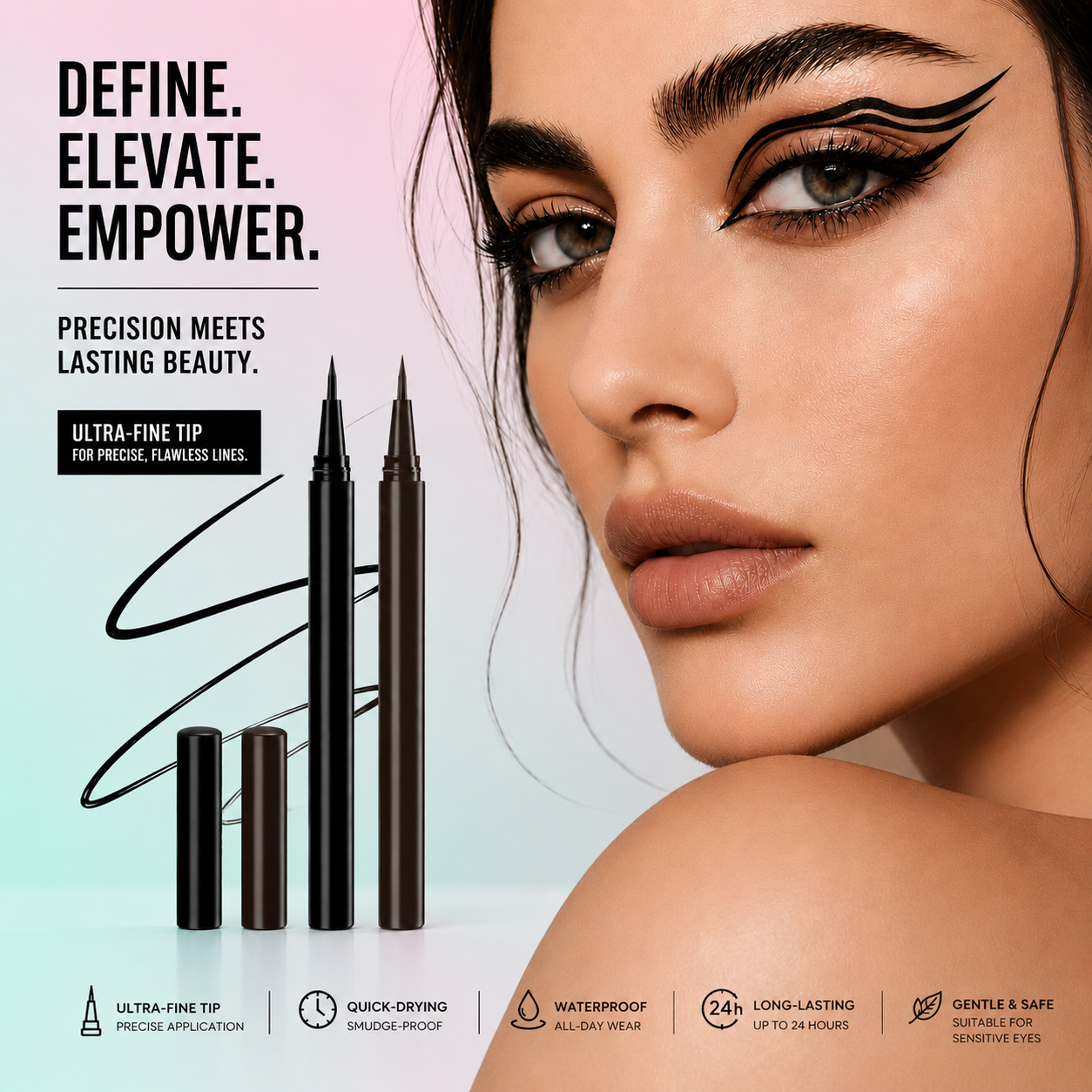 🔥Waterproof Liquid Eyeliner Pen-Navalonixcosh®