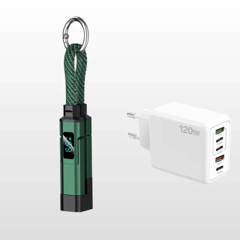 ⏳Limited-time 50% off⏰4-in-1 Digital Display Keychain Charging Cable🔋📱-Navalonixcosh®