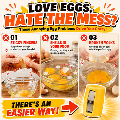 🔥🔥Limited-time 😮‍💨 Buy 1 Get 1 Free ！！！🍳 Quick Egg Cracker Tool – Open Hundreds Of Eggs Faster & Cleaner 🔥