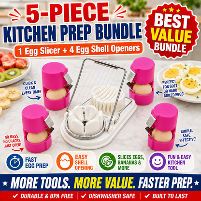🔥🔥Limited-time 😮‍💨 Buy 1 Get 1 Free ！！！🍳 Quick Egg Cracker Tool – Open Hundreds Of Eggs Faster & Cleaner 🔥