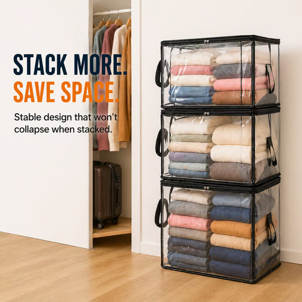 upsell⏰🔥LIMITED TIME 40% OFF! 🏠 Transparent Large-Capacity Dustproof & Moisture-Proof Storage Bag – Perfect for Clothes, Toys, Books & More ✨-Navalonixcosh®