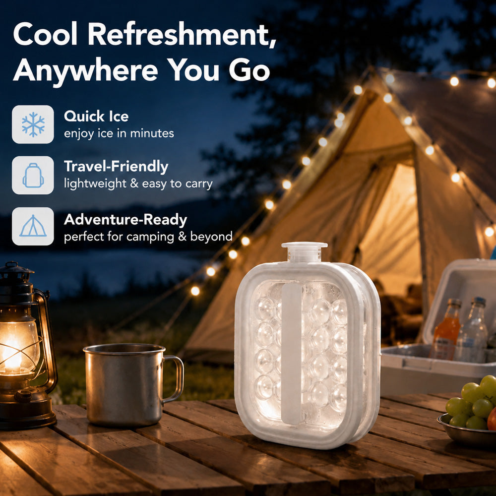🌞Summer New Hot Selling 40% OFF🎁💦Portable Silicone Ice Ball Kettle for Camping, Beach & Pool Parties🧊---Devareon