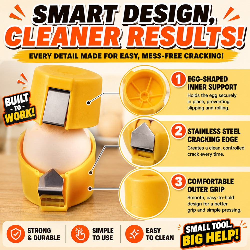 🔥🔥Limited-time 😮‍💨 Buy 1 Get 1 Free ！！！🍳 Quick Egg Cracker Tool – Open Hundreds Of Eggs Faster & Cleaner 🔥