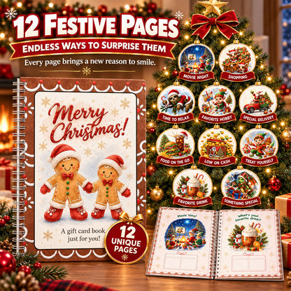 🔥 LIMITED-TIME 50% OFF — Holographic Christmas Gift Card Booklet