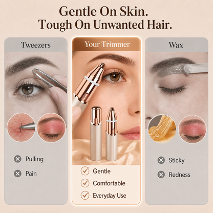 upsell ✨2-in-1 Face & Body Hair Remover for Women | Dual-Head Rechargeable Precision Trimmer– Navalonixcosh®