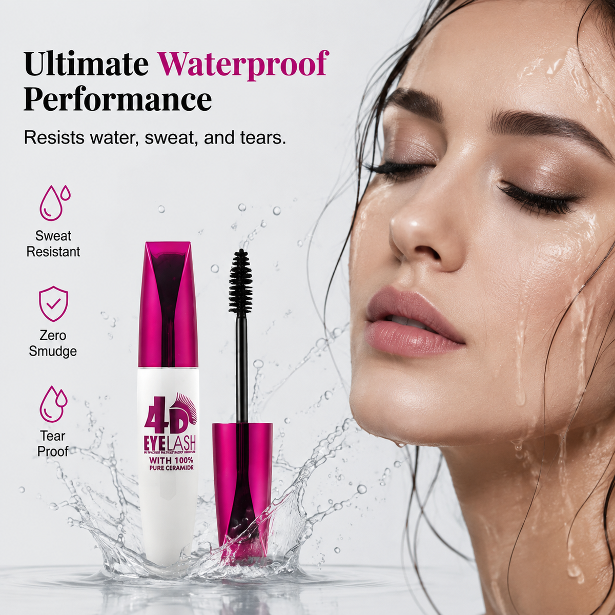 ⏰Buy 1 Get 1 Free🔥Waterproof Mascara – Volume & Lengthening | In Stock 💧✨📦-Navalonixcosh®