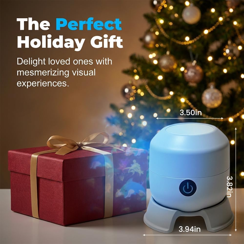 🌊 Transform Your Room into an Underwater Paradise | Dynamic Rotating LED Projector Light with Ocean Waves & Aurora Effects