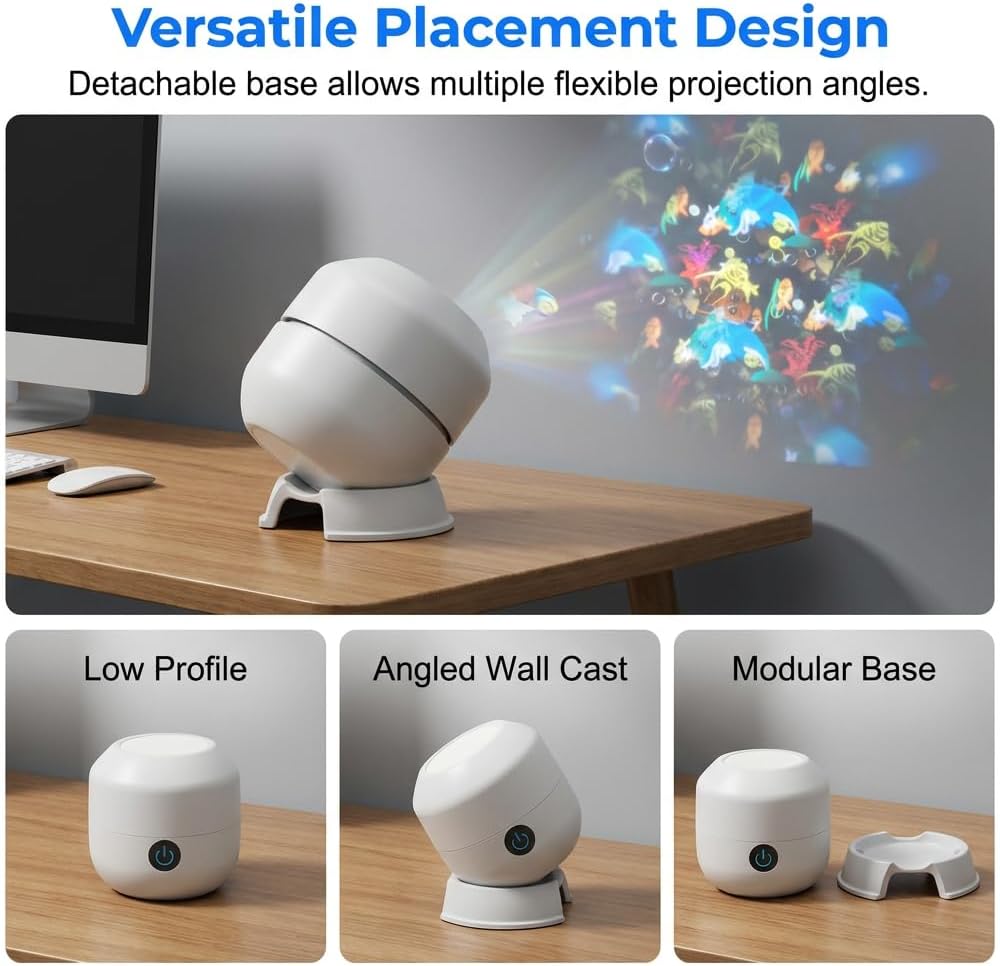 🌊 Transform Your Room into an Underwater Paradise | Dynamic Rotating LED Projector Light with Ocean Waves & Aurora Effects
