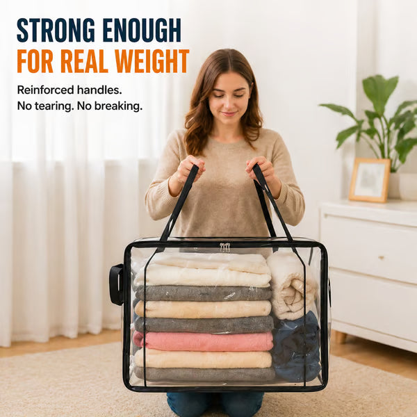 upsell⏰🔥LIMITED TIME 40% OFF! 🏠 Transparent Large-Capacity Dustproof & Moisture-Proof Storage Bag – Perfect for Clothes, Toys, Books & More ✨-Navalonixcosh®