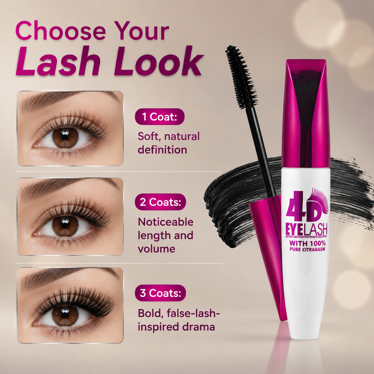⏰Buy 1 Get 1 Free🔥Waterproof Mascara – Volume & Lengthening | In Stock 💧✨📦-Navalonixcosh®