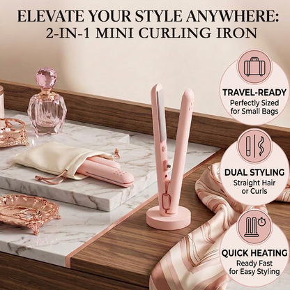 Navalonixcosh® 🎀2-in-1 Mini Curling Iron