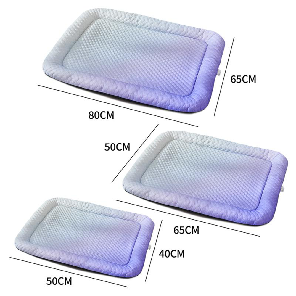 upsell❄️Pet Cooling Mat for Dogs & Cats 🐾  Naturally Cool Ice-Silk Pad • Breathable, Washable & Soft-Navalonixcosh®