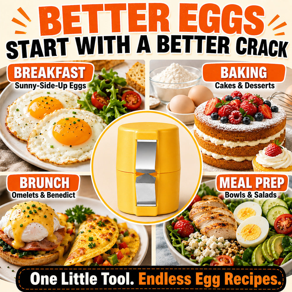 🔥🔥Limited-time 😮‍💨 Buy 1 Get 1 Free ！！！🍳 Quick Egg Cracker Tool – Open Hundreds Of Eggs Faster & Cleaner 🔥