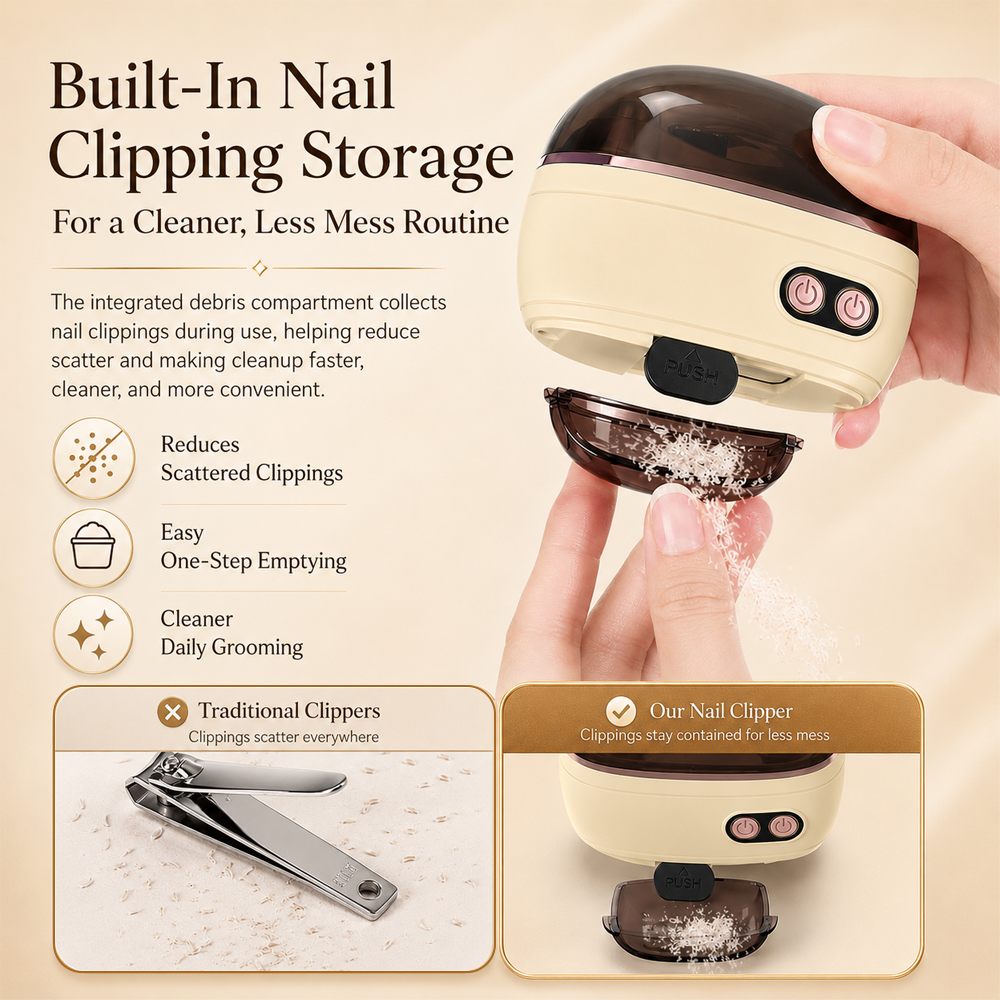 ✂️ LIMITED-TIME 50% OFF! 💅 2-in-1 Smart Electric Nail Clipper & Polisher 🌟-Navalonixcosh®