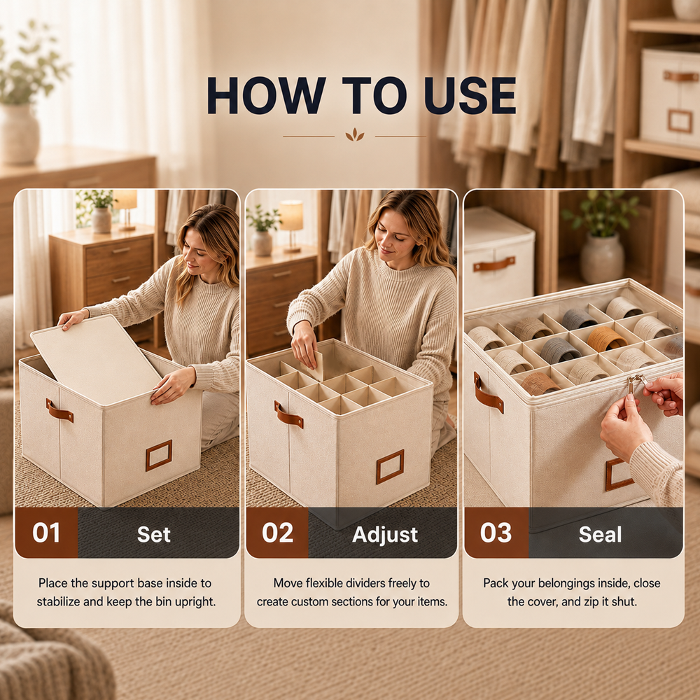 🔥Oxford Fabric Foldable Design Shoe Organizer, Storage Box– Large Capacity, Dustproof & Breathable for Closet & Bedroom 🧺✨-Navalonixcosh®